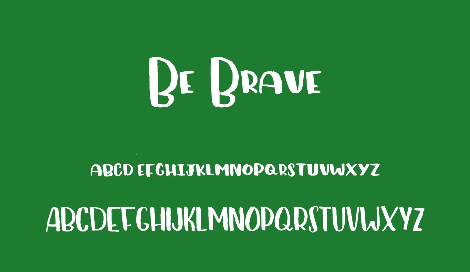 Be Brave font