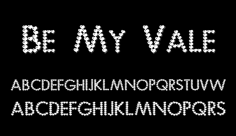 Be My Valentine font