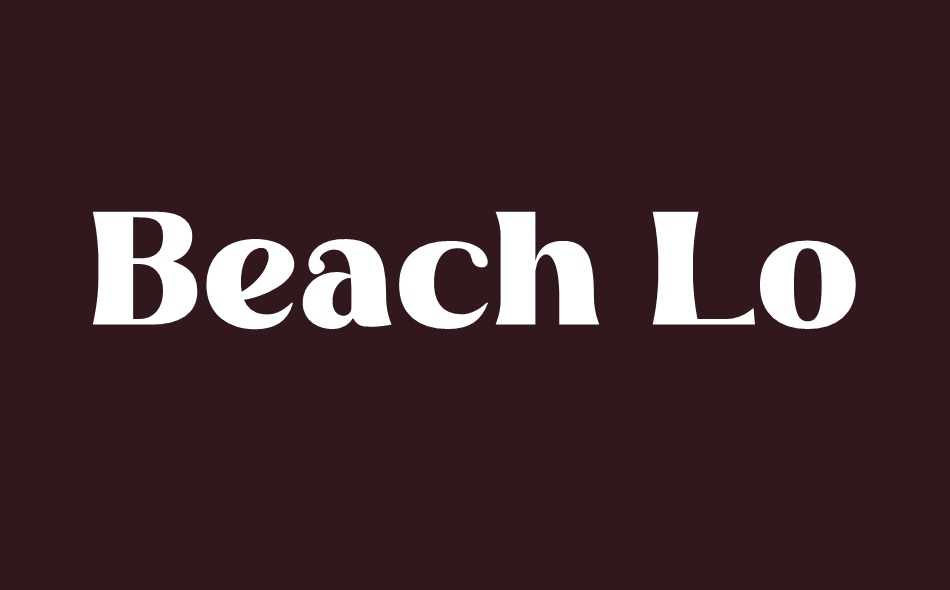 Beach Lombok font big