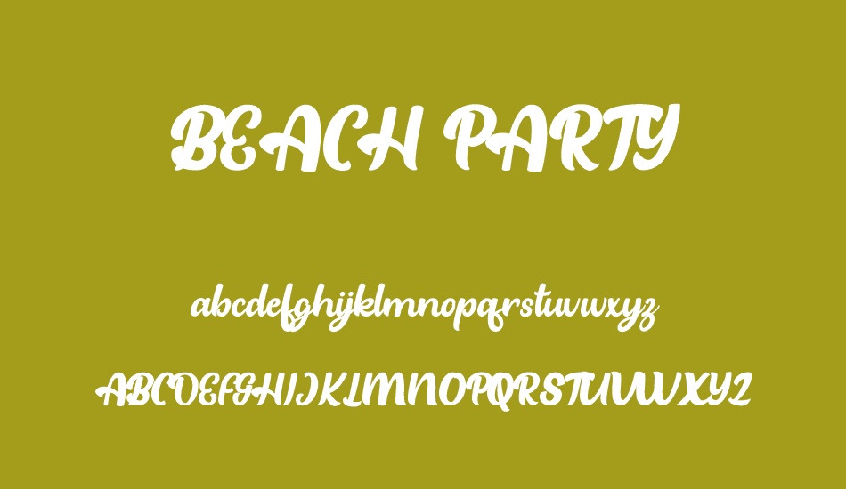 Beach Party Free Font