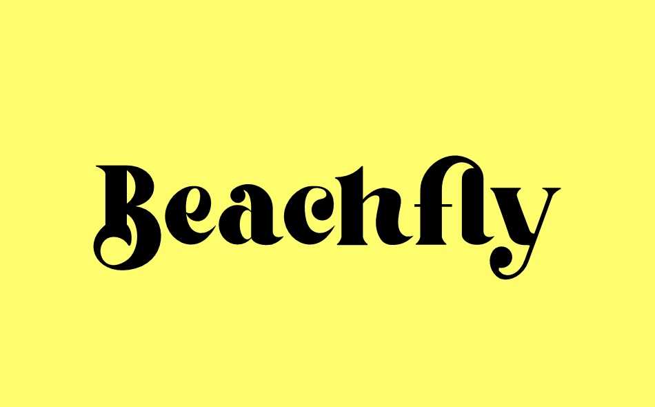 Beachfly font big