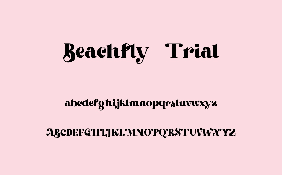 Beachfly font