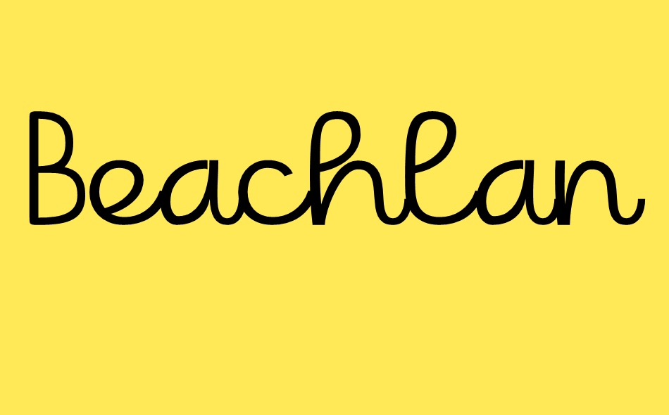 Beachlands font big