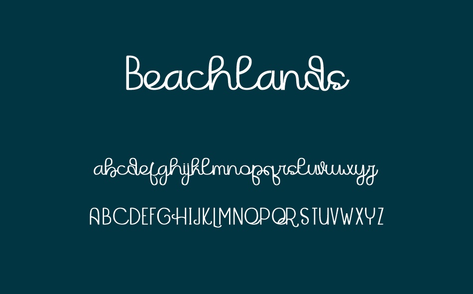 Beachlands font