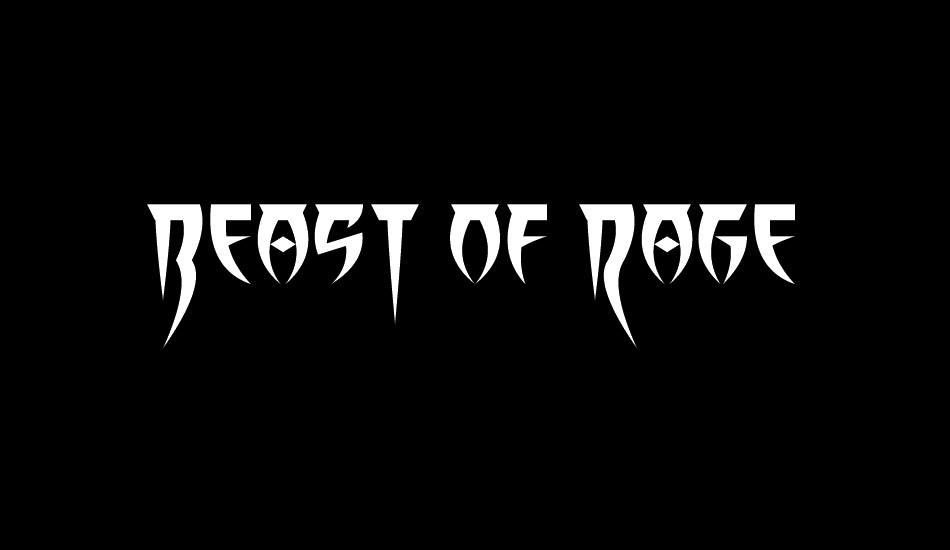 Beast of Rage font big