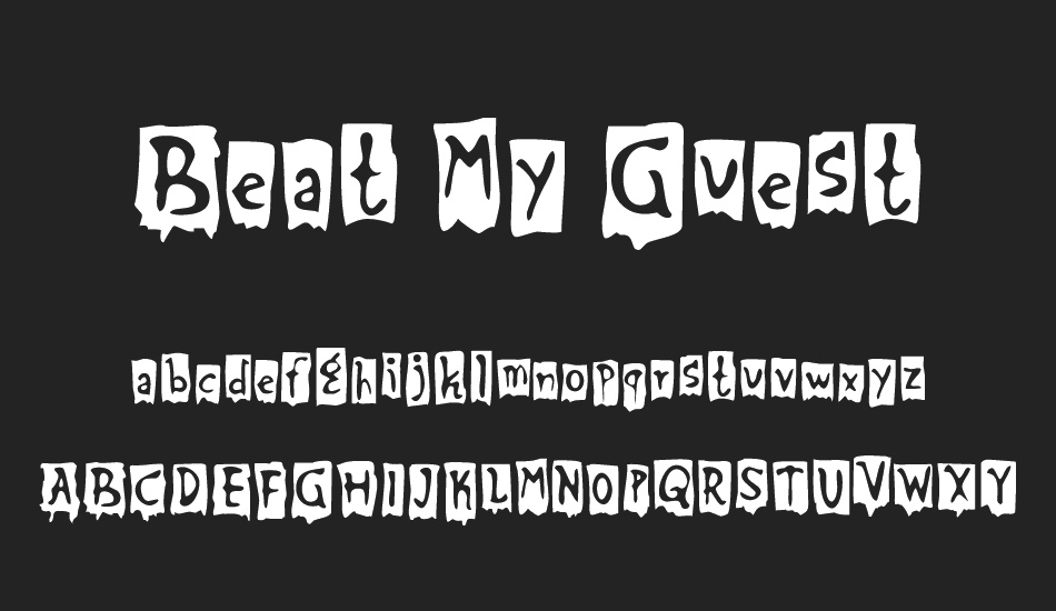 Beat My Guest font