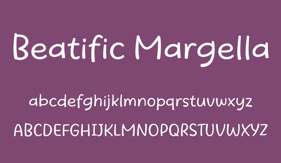 beatific-margella font