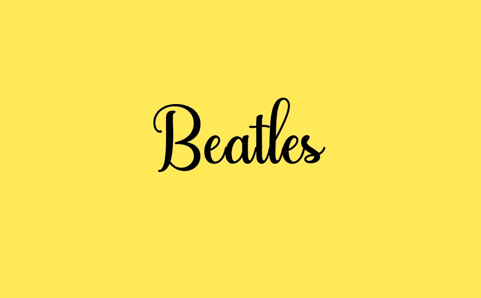 Beatles Family font big