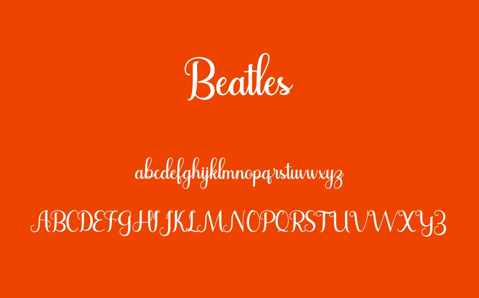 Beatles Family font