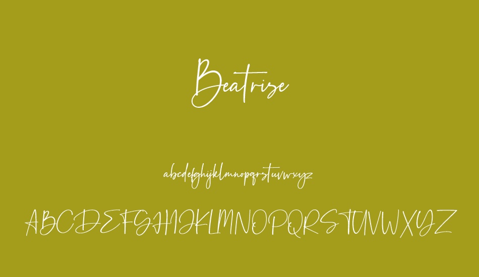 Beatrise font