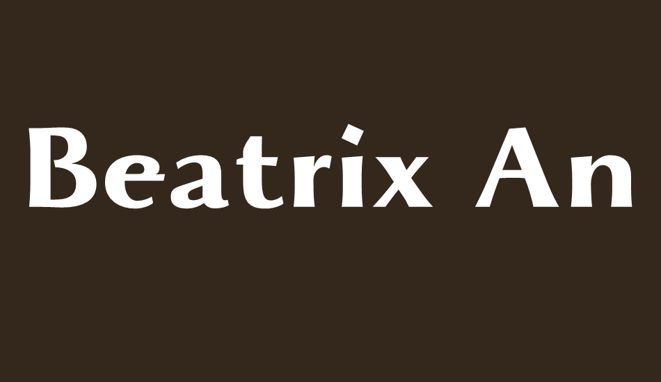 beatrix-antiqua-bold font big