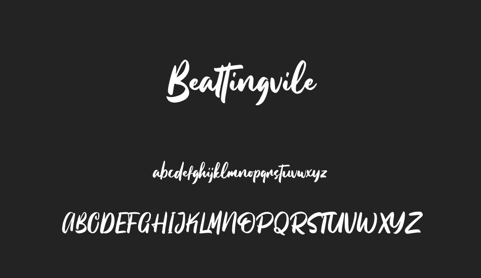beattingvile font