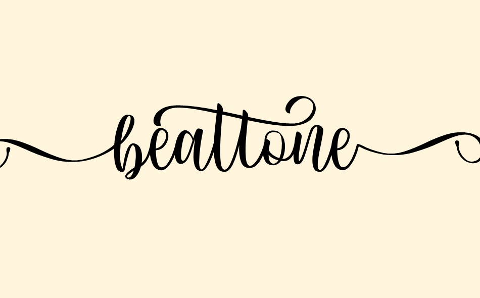 Beattone font big