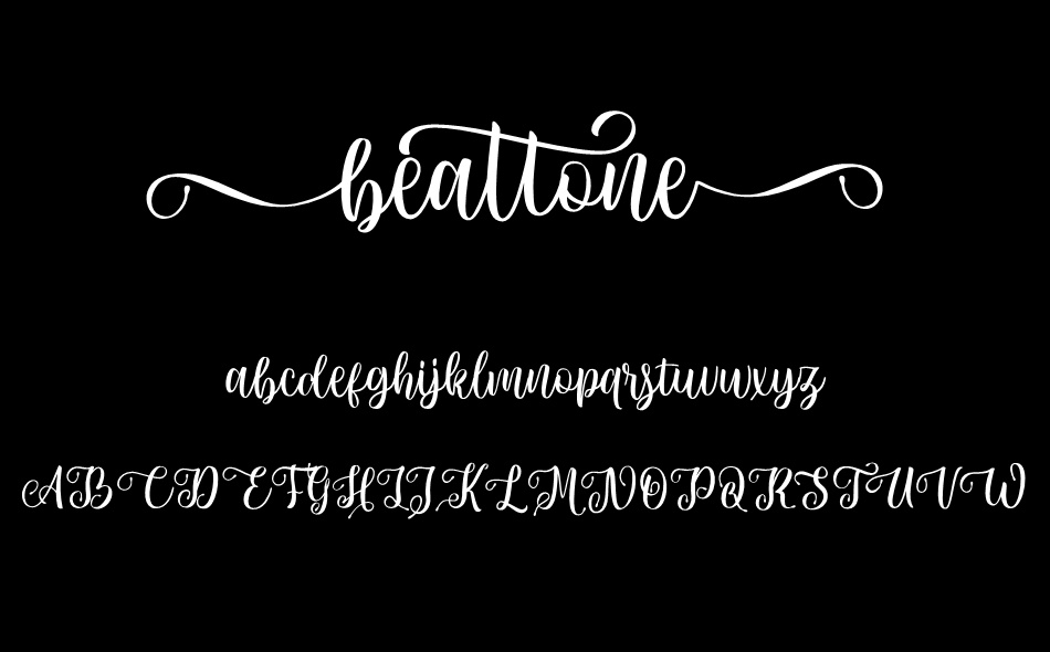 Beattone font