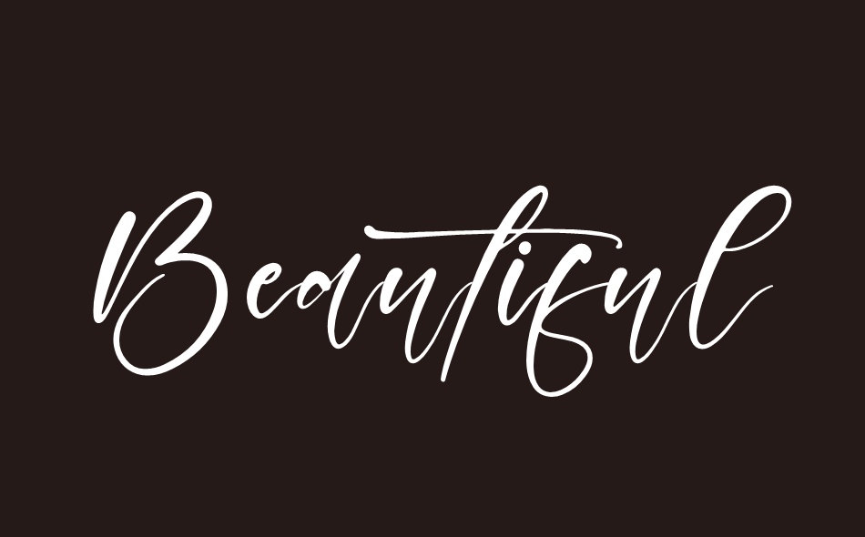 Beautiful Garden font big