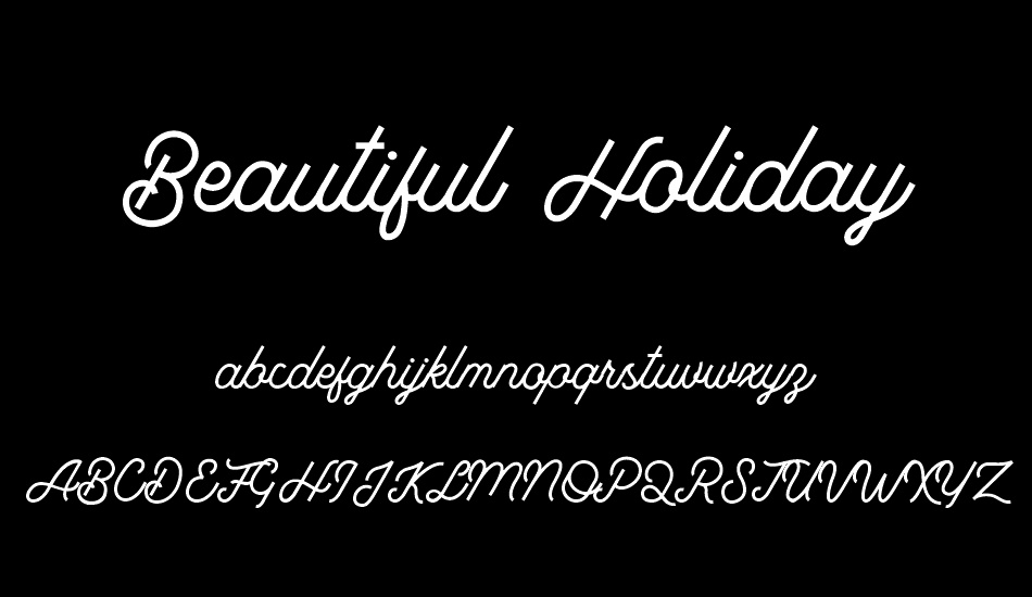 Beautiful Holiday Demo font