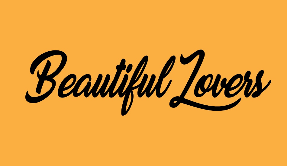 beautiful-lovers-personal-use font big