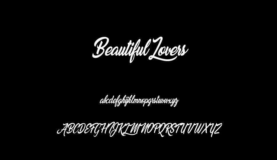 beautiful-lovers-personal-use font