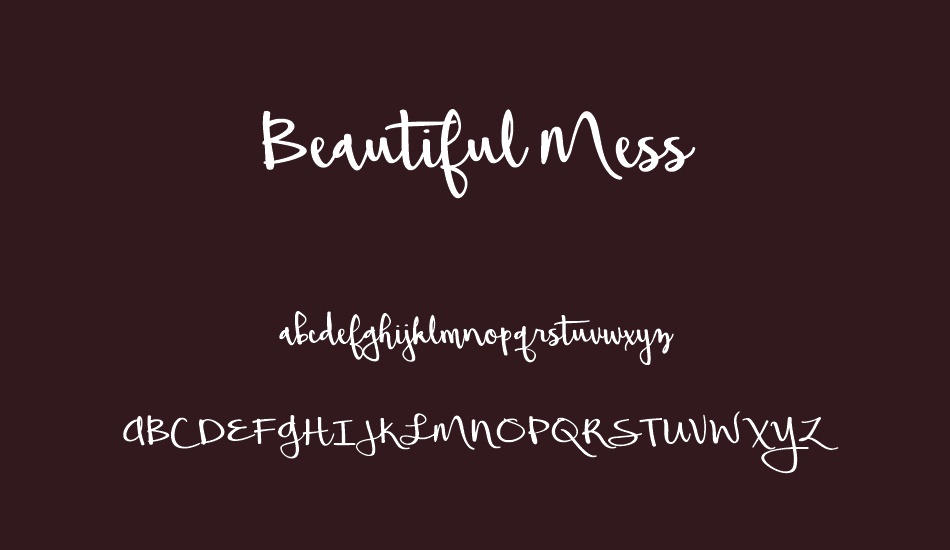 Beautiful Mess font