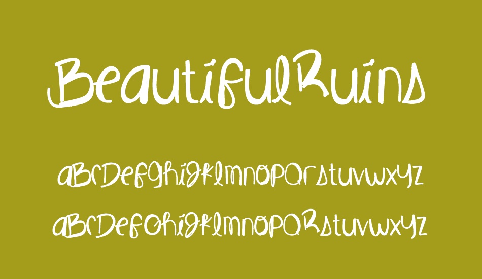 BeautifulRuins font