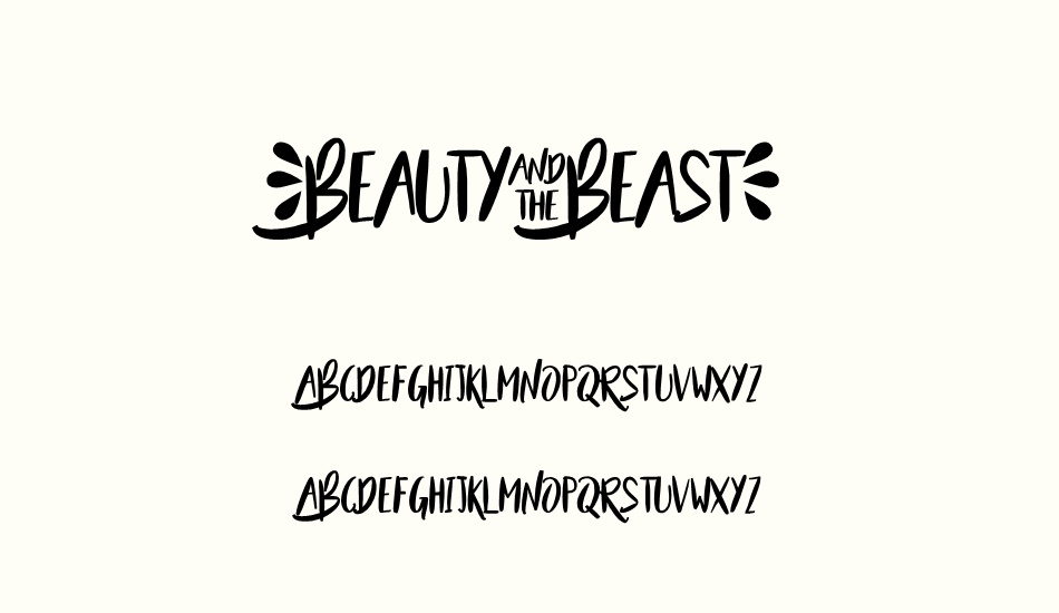 beauty-and-the-beast font