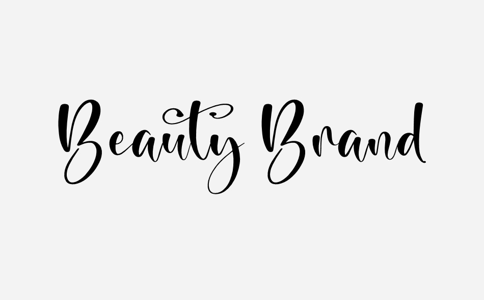 Beauty Brand font big