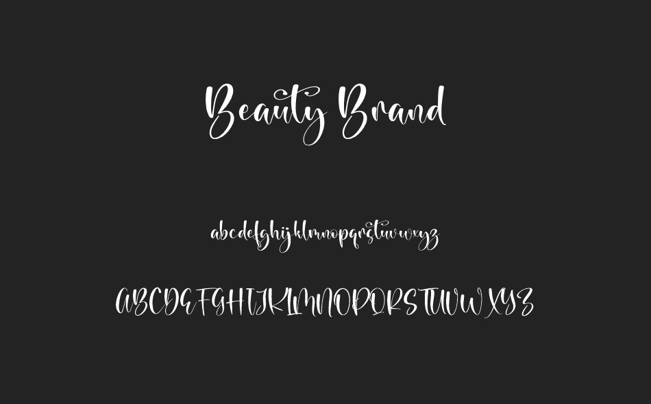 Beauty Brand font