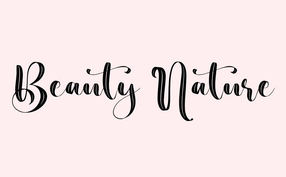 Beauty Nature font big