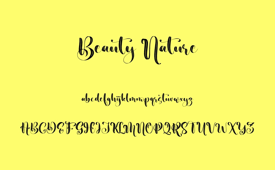 Beauty Nature font