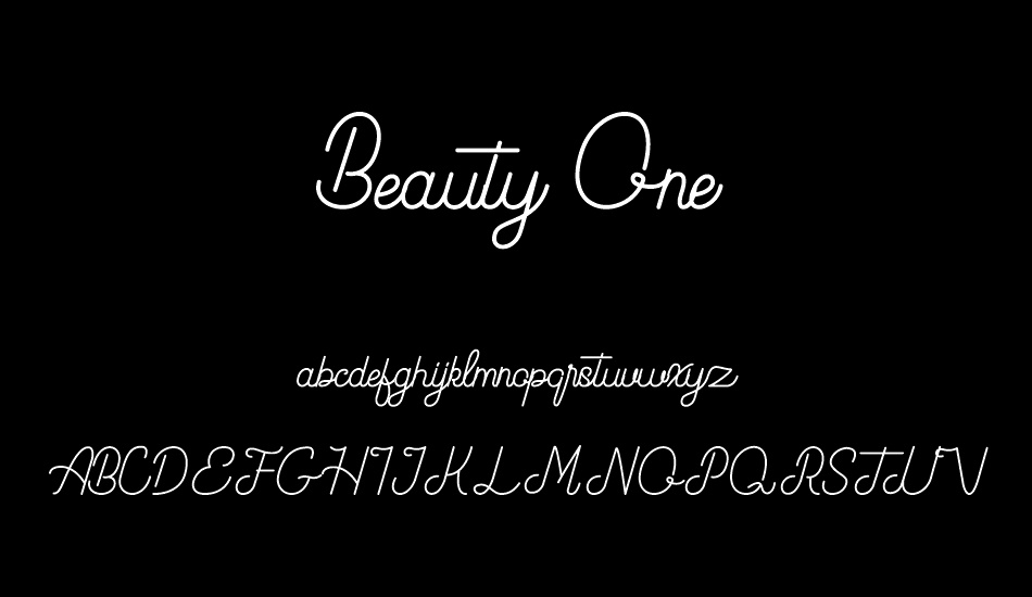 Beauty One font