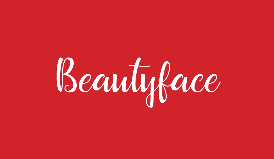 Beautyface font big