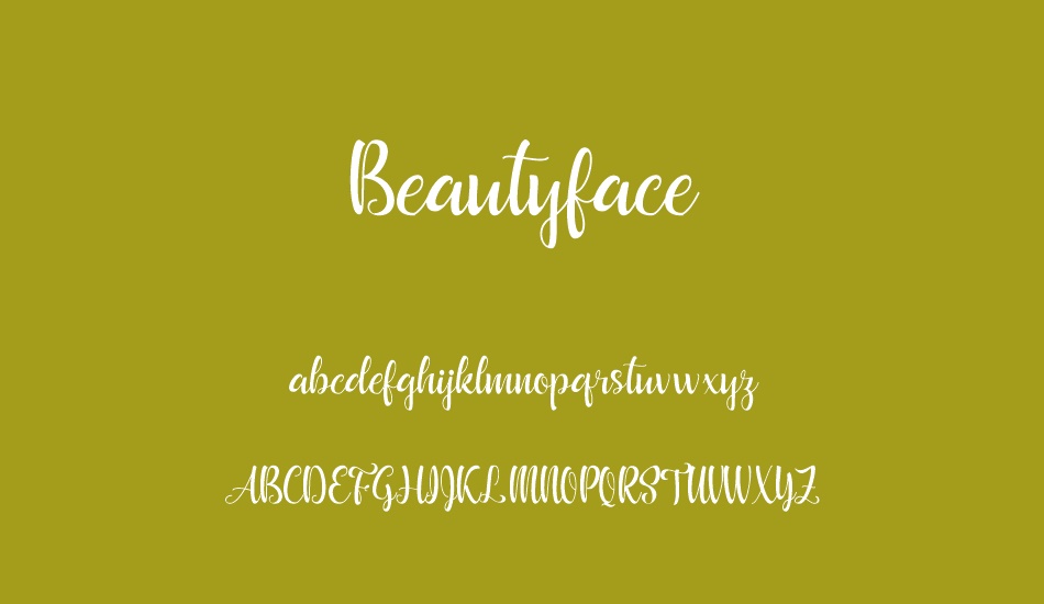 Beautyface font