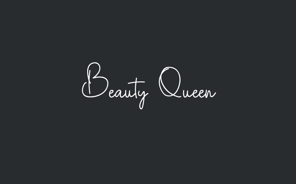 Beauty Queen font big