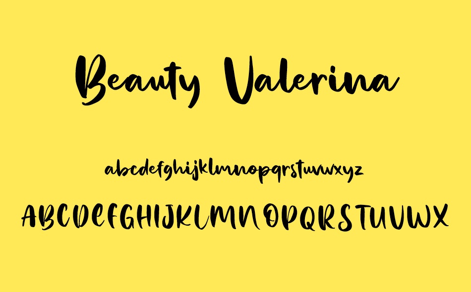 Beauty Valerina font