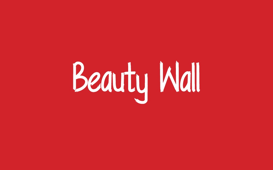 Beauty Wall font big
