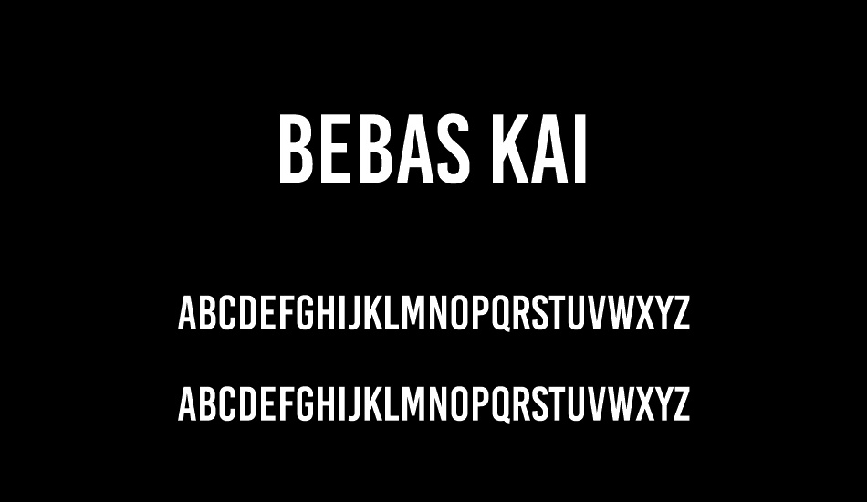 Bebas Kai font