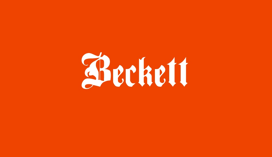 Beckett font big