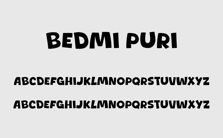 Bedmi Puri font