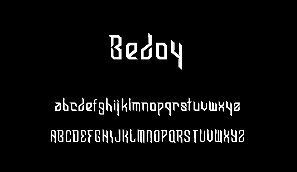 Bedoy font