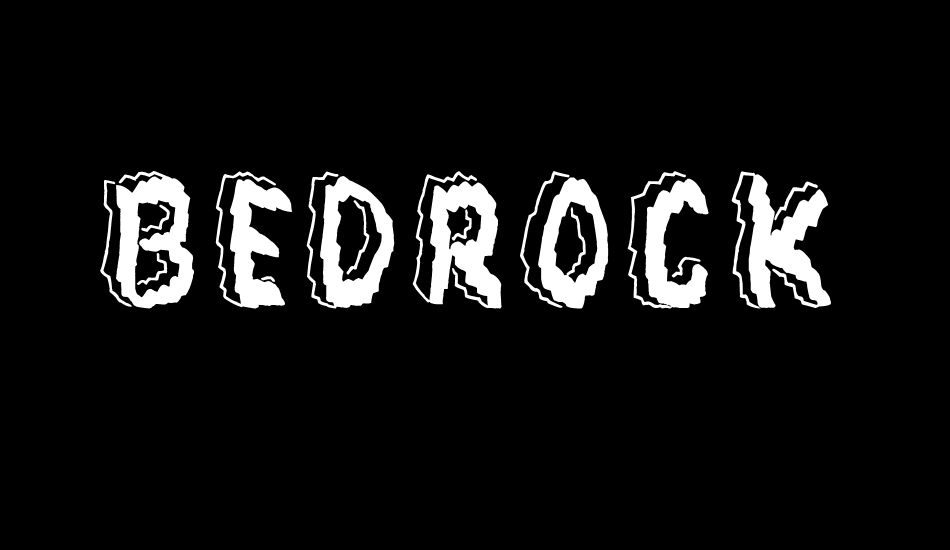 Bedrock font big