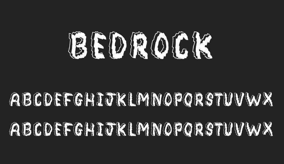 Bedrock font