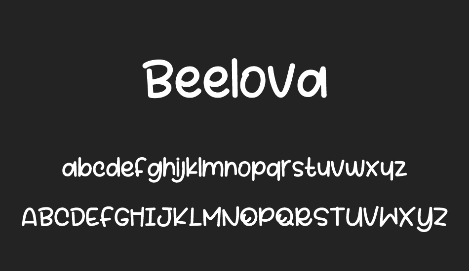 Beelova font