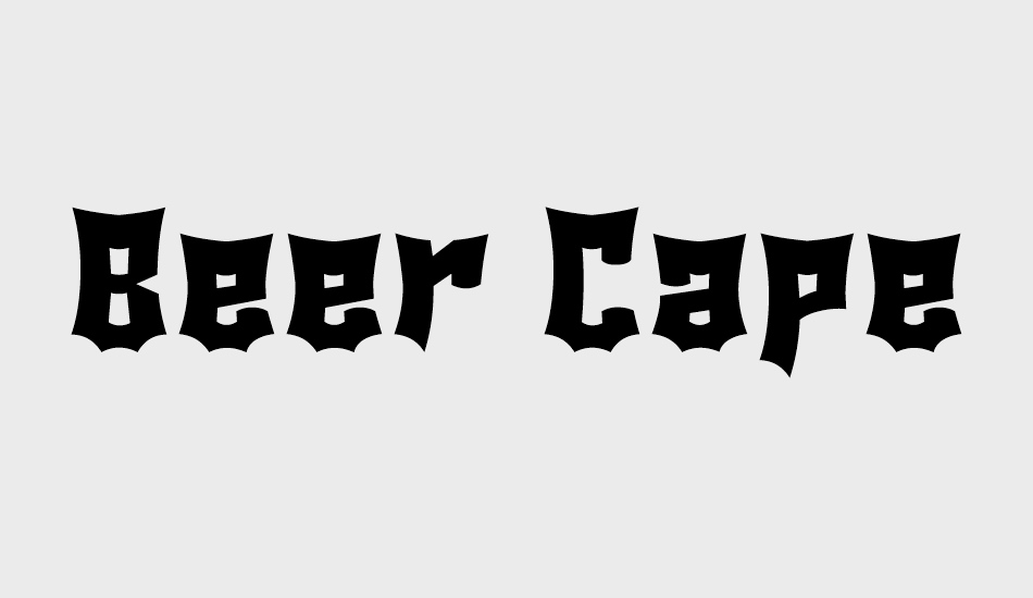 Beer Cape__G font big