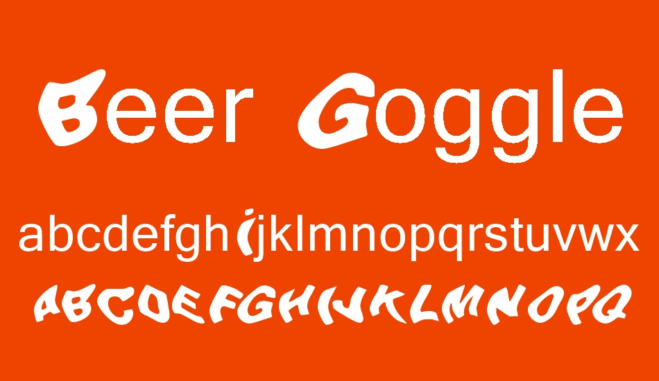 Beer Goggles font