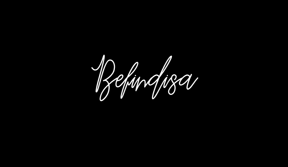 Befindisa font big