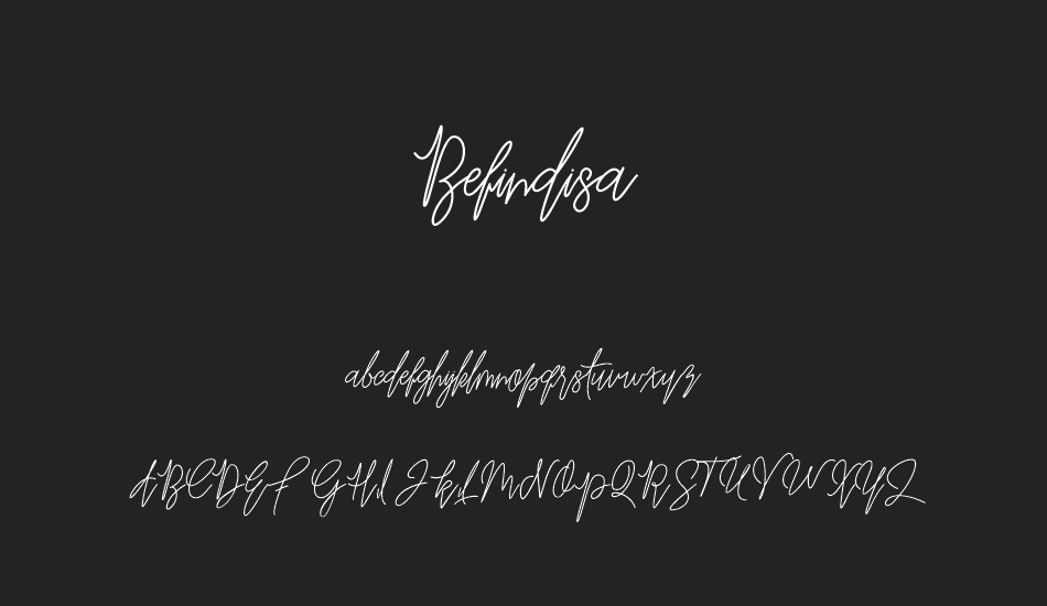 Befindisa font