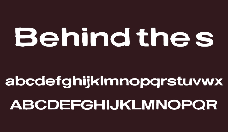 behind-the-surprise font
