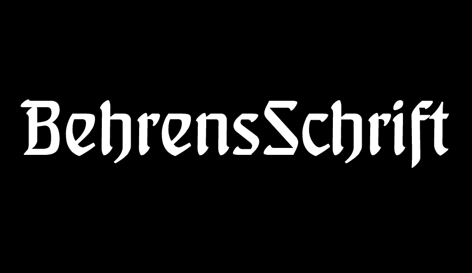 BehrensSchrift font big