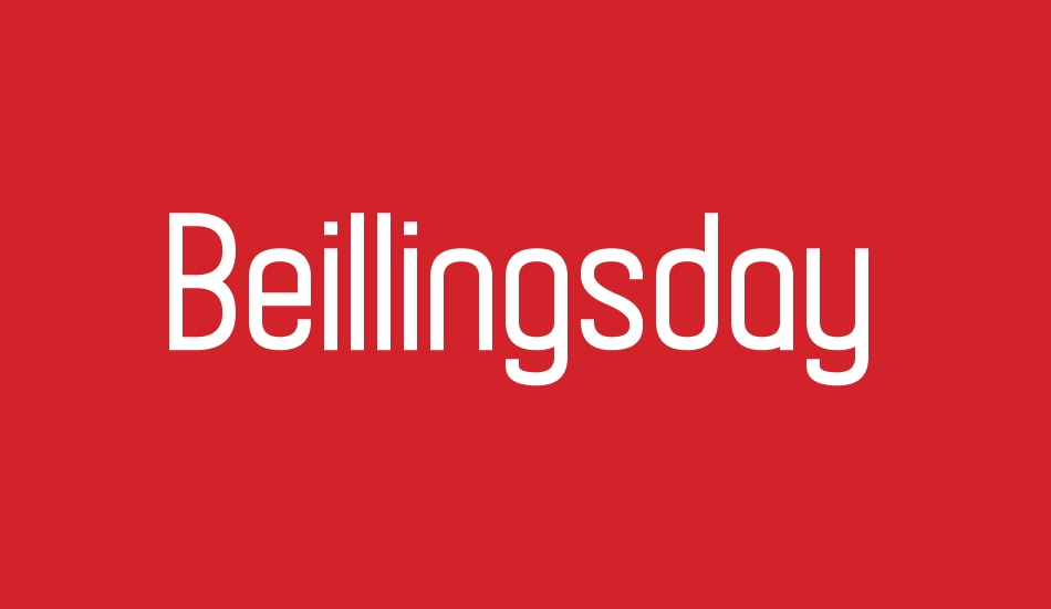 Beillingsday font big