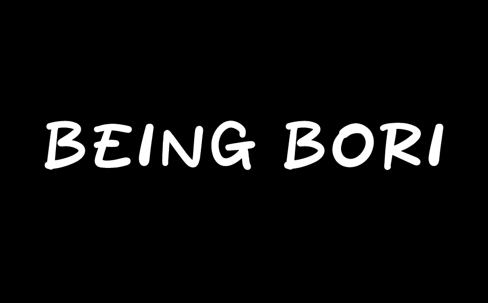 Being Boring font big